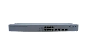8-Port 10M/100M PoE+ and 2 Combo Gigabit UTP Port / SFP Open Slot Fast Ethernet Switch