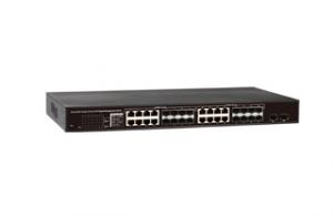 16 Combo UTP/SFP ports +2 SFP ports Rack-mount Gigabit Web Smart Ethernet Switch