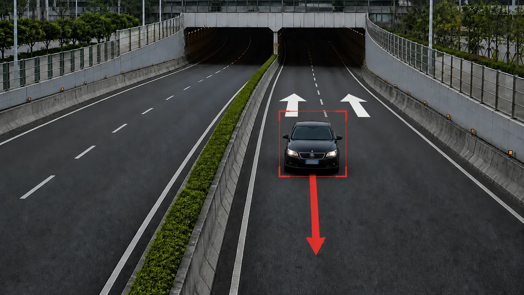 Wrong way vehicle detection